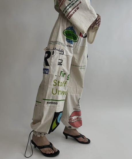 【RE;CIRCLE】 RE Eco-Friendly Bag Draw Cord Pants / 220804-019
