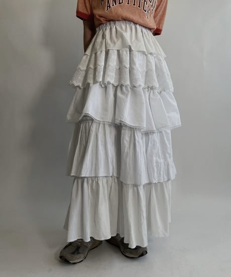 【RE;CIRCLE】 RE Tiered skirt / 220716-009