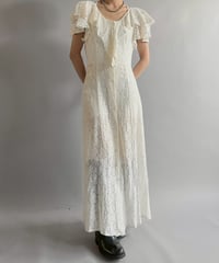 【USED】 Lace Pattern S/S One-Piece  /251012-012