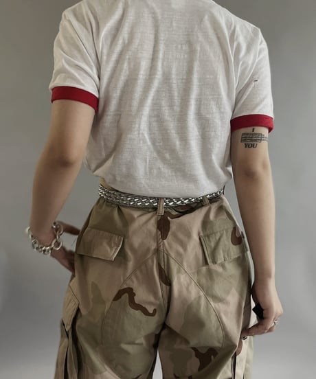 【USED 】 Made in USA 70~80's Health Knit I ♥ The PENTAGON T-Shirt /240505-009