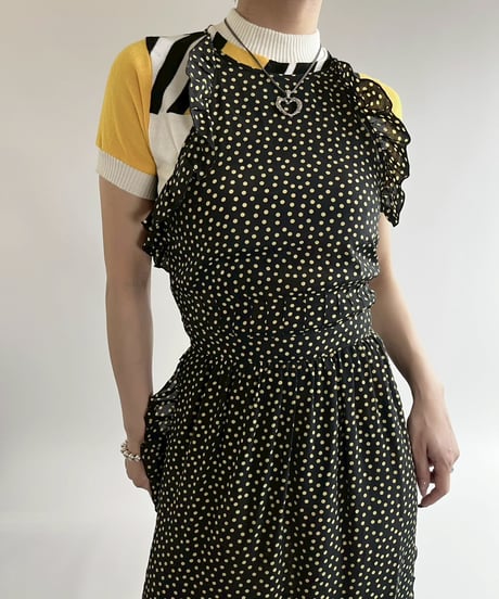【USED】 See By Chole Dot Pattern Camisole One-Piece /250419-007