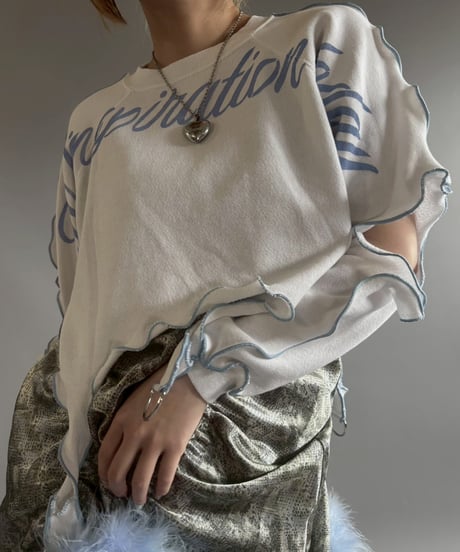 【RE;CIRCLE】 RE Mellow Message Print Sweat /  251023-009