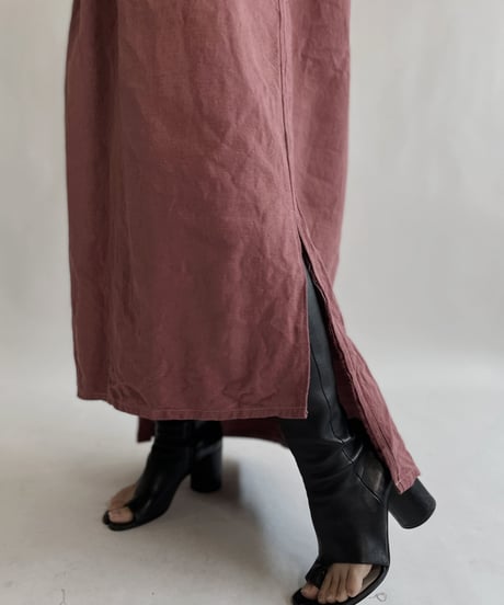 【RE;CIRCLE】RE Dyed French Mattress Cover One-piece -Santa Fe Pink- / 220512-013