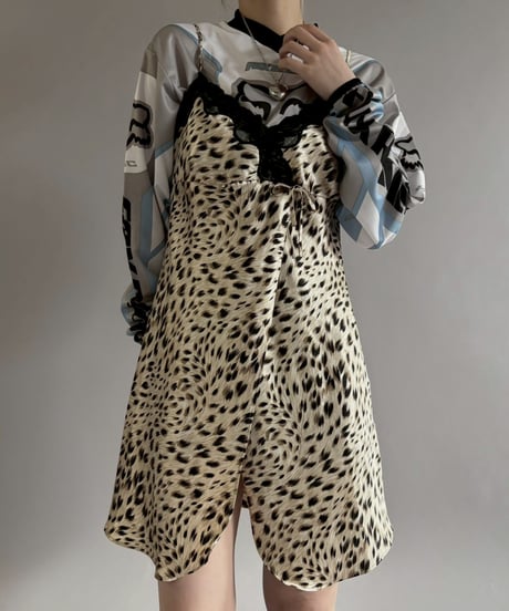 【USED】 Leopard Print Camisole One-Piece /260124-011