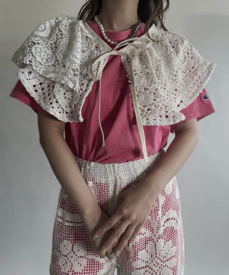 【RE;CIRCLE】 RE Crochet Lace Detachable Collar / 221112-031