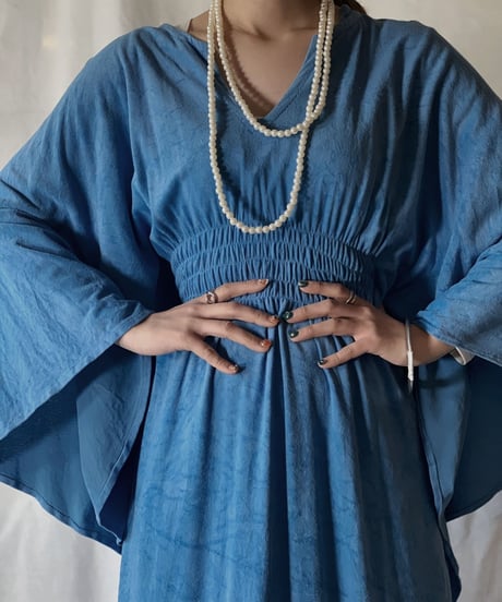 【USED】Velour Cape Style Dress/210203-019