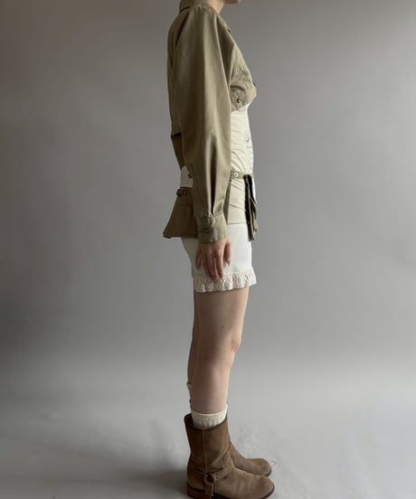 【Chinatsu Aoyama】 RE Makers Shirt Khaki / 260702-028