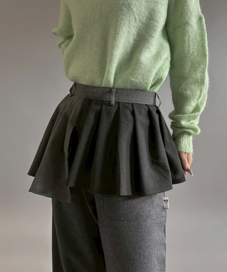 【RE;CIRCLE】 RE Suit Wrap Skirt Mini / 260129-003