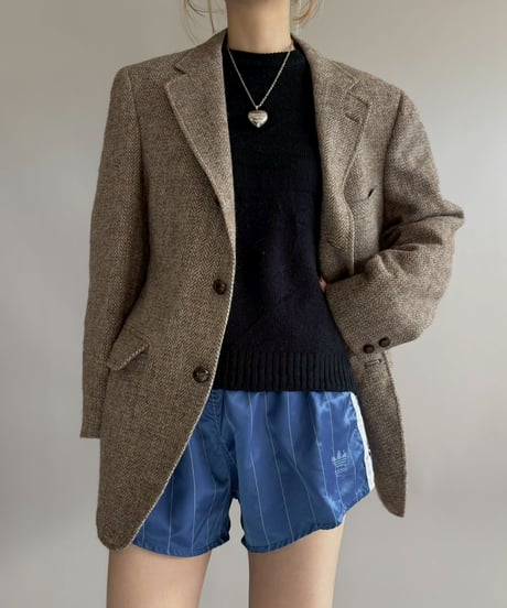 【USED】 Haris Tweed Wool Herringboon Jacket/ 260117-003