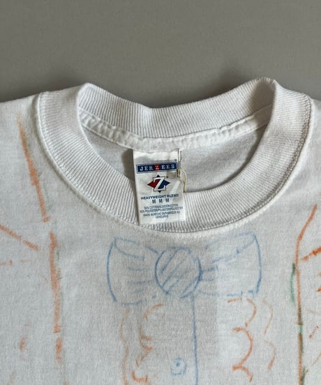 【USED】 JERZEES Hand Paint T-Shirt  /240608-020