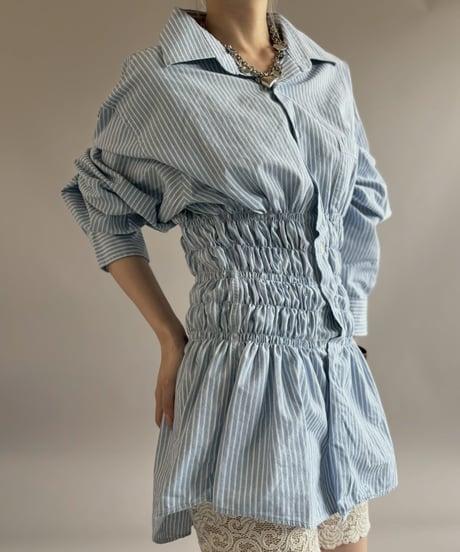 【RE;CIRCLE】 RE Shirring Shirt / 260504-004