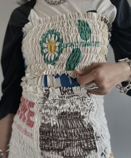 【RE;CIRCLE】RE Eco-Friendly Bag Shirring Tube Top / 230622-028