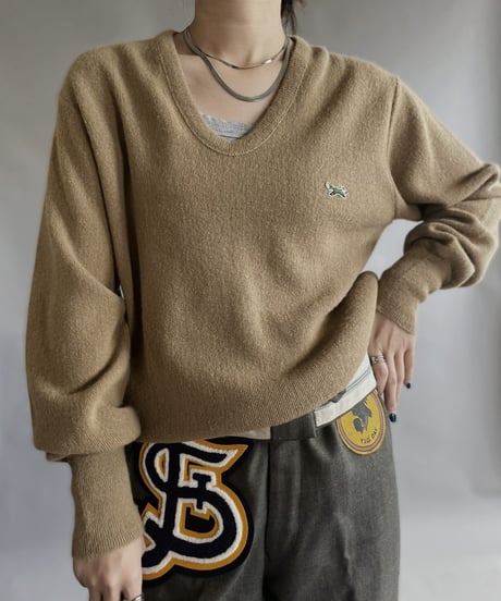 【USED】 JCPenny Acrylic Knit Pullover Camel / 230204-011