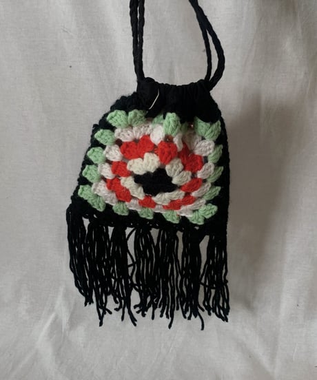 【RE;CIRCLE】 Granny Knit Pouch② /210404-005