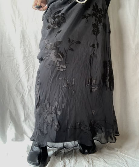 【USED】 Flower Patterned Camisole One-Piece/210714-026