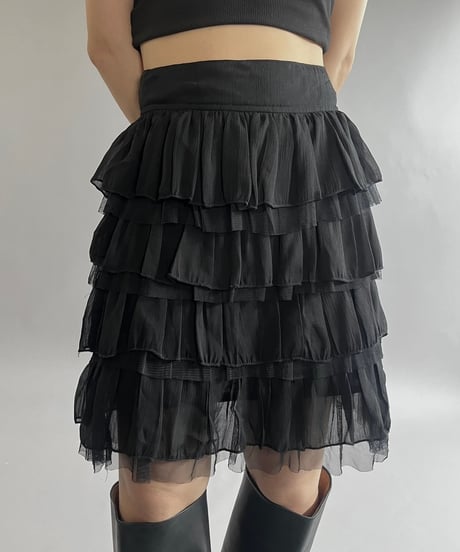 【USED】 Cubus Tiered Mini Skirt /240729-013