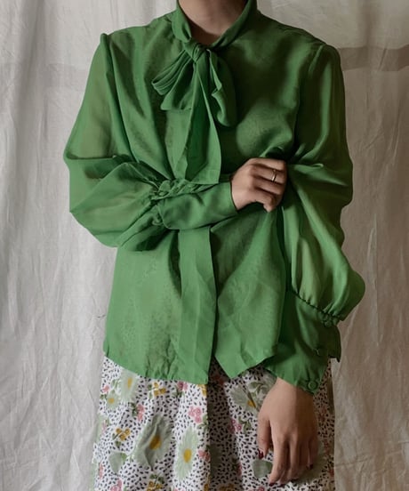 【USED】 See-through Poly Blouse/210331-028