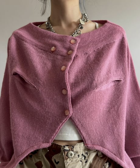 【RE;CIRCLE】 RE Deformed Acrylic Cardigan / 260312-007