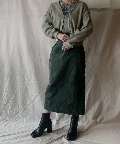 【USED】Acrylic Knit Cardigan/210226-012