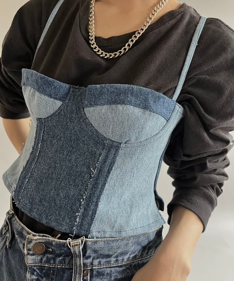 【RE;CIRCLE】 Re Corset Denim  /  240926-011