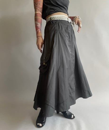 【USED】 Cargo Pocket Long Skirt/ 240914-015