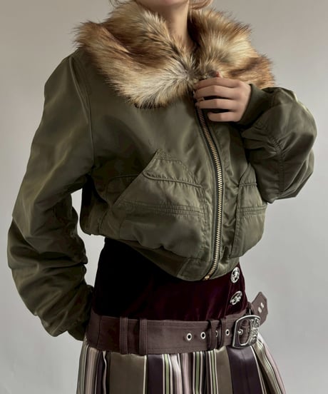 【RE;CIRCLE】  RE MA-1 Fur Collar Short Jacket/ 251120-001
