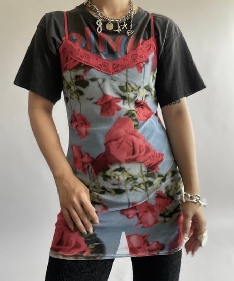 【USED】 Flower Patterned Camisole Top /240914-019