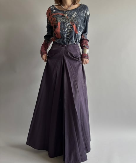 【USED】 Nylon long Skirt / 250913-011
