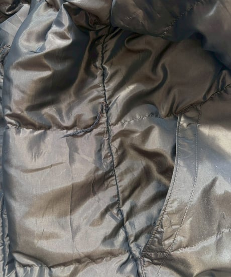 【USED】 Made in USA BILL BLASS Double Zip up Down Long Coat / 260131-004