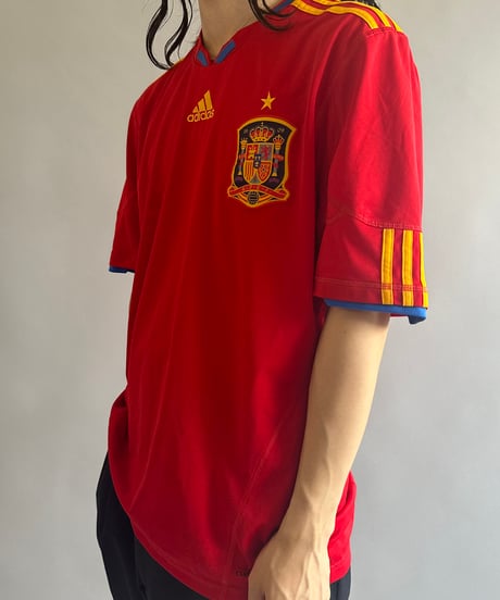 【USED】 adidas Spain Soccer Shirt /240603-075