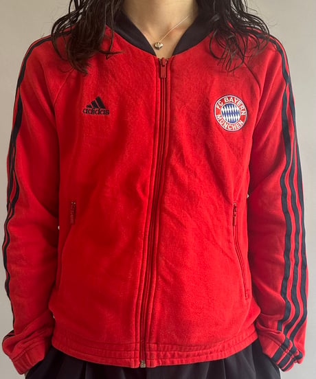 【USED 】adidas BAYERN Soccer Jersey Top /240603-058