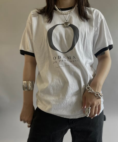 【USED】 OBAMA T-Shirt  /240629-022