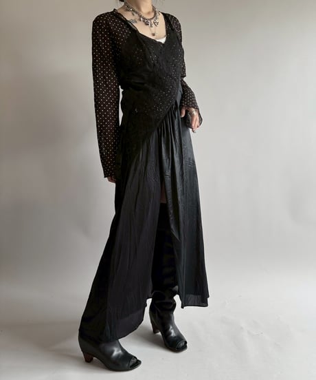 【USED】 Lace Pattern Camisole Long One-Piece  /250412-008