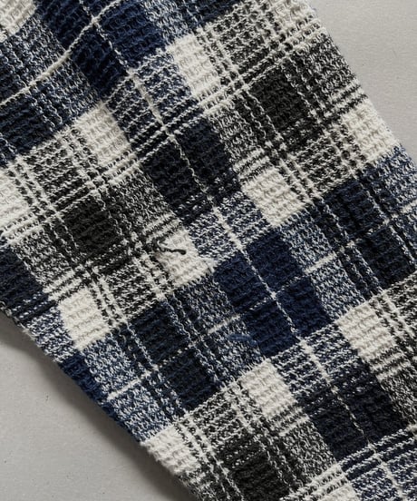 【Mashup Products】 Silk Screen Cotton 100% Check patterned Shirt/  240217-010