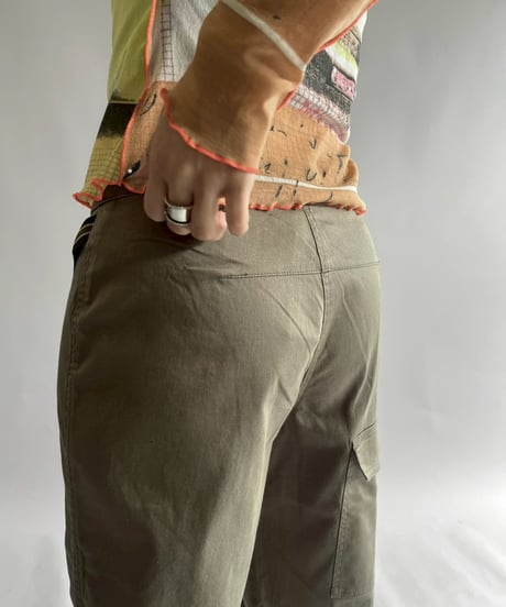 【USED】  Cop.Copine Belt Design Flare Pants / 251014-037