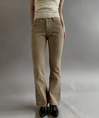 【USED】 Studs Design Corduroy Flare Pants / 260104-012