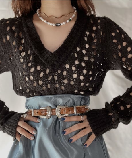 【USED】 Crochet Knit  / 220107-008