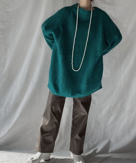 【USED】    Mohair Knit Top②/211216-003