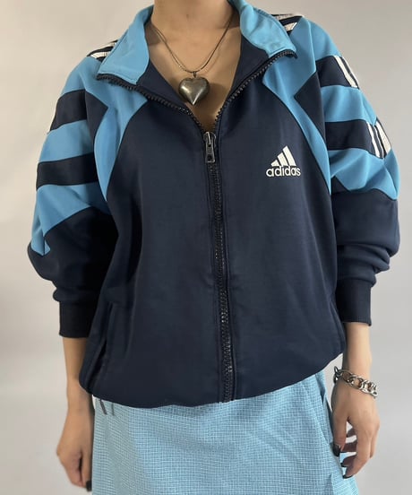 【USED】 80~90's adidas Jersey Top /241109-020