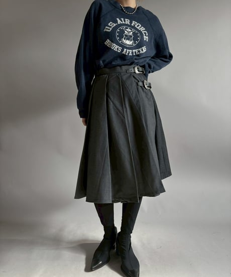 【RE;CIRCLE】 RE Suit Pleats Wrap Skirt/ 260108-008
