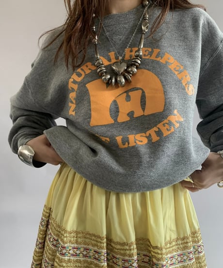【USED】 Made in USA 90's Natural Helpers Sweat Top  /241102-021