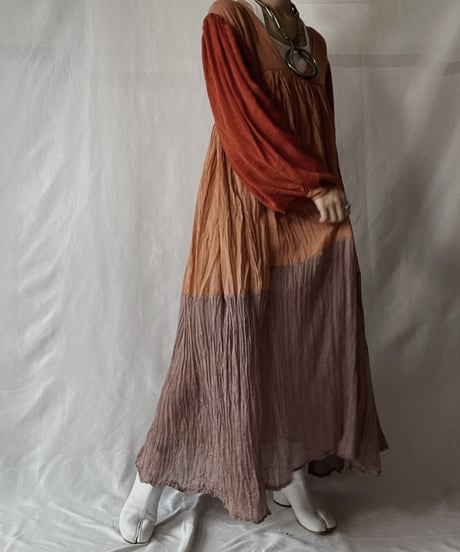 【RE;CIRCLE】  RE Indy Cotton L/S One-piece/20210819-050