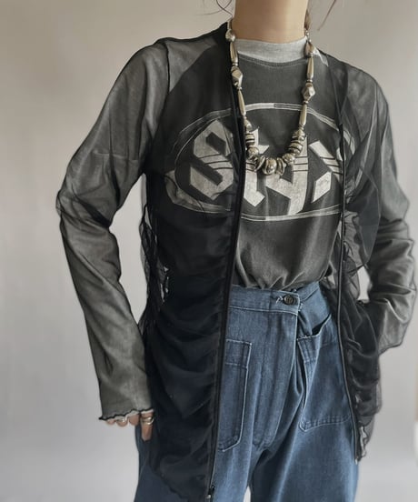 【USED】  Poly Long Sleeved Top / 220924-034