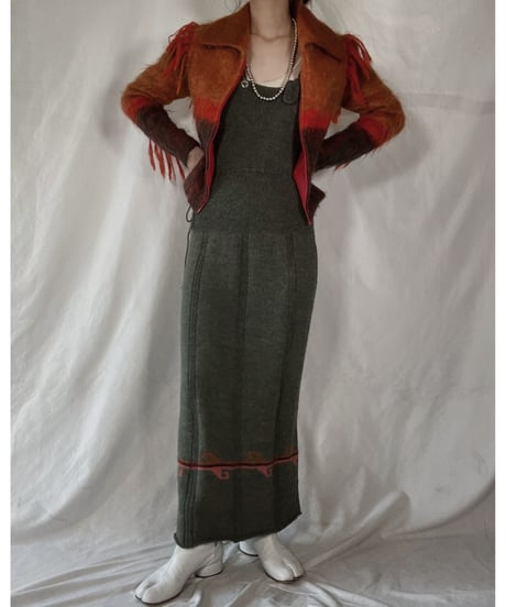 【USED】    Mohair Knit Jacket/211216-025
