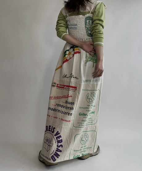 【RE;CIRCLE】 RE Eco-Friendly Bag Shirring One-piece / 220825-016