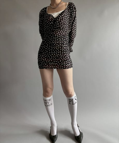【USED】Dot pattern design top/250920-033