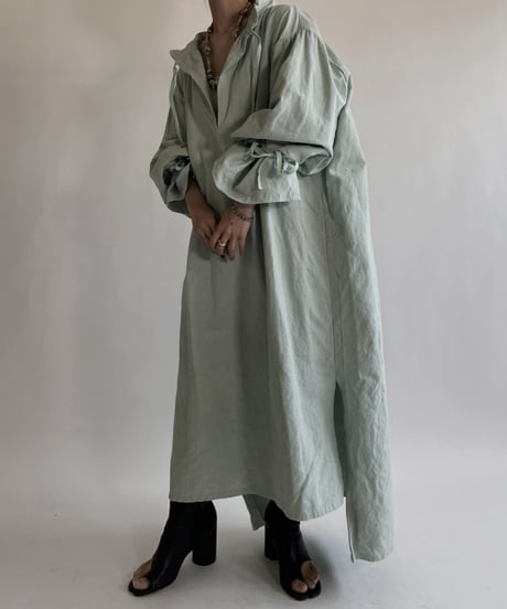 【RE;CIRCLE】RE Dyed French Mattress Cover One-piece -Aqua Green- / 220512-008