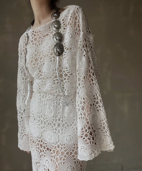【RE;CIRCLE】 RE Crochet L/S Top⑩/20220317-019