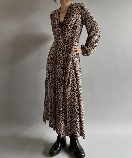【USED】 Leopard Long One-Piece /251025-002