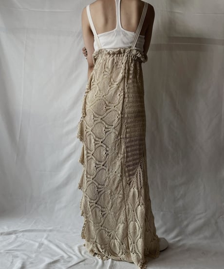 【RE;CIRCLE】  RE Crochet Lace N/S One-piece/20210819-042